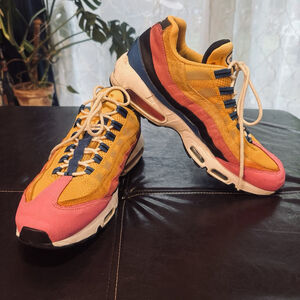 Nike Mens Air Max 95 Running Shoes Sz:12 Yellow Pink CZ9170-700 Low Top Lace Up